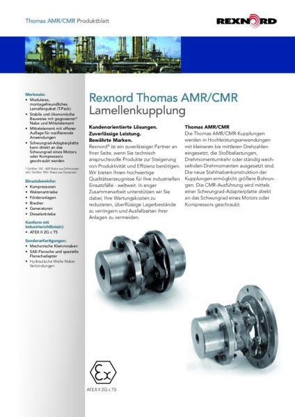 thumbnail of Thomas AMR-CMR Lamellenkupplung RegalRexnord