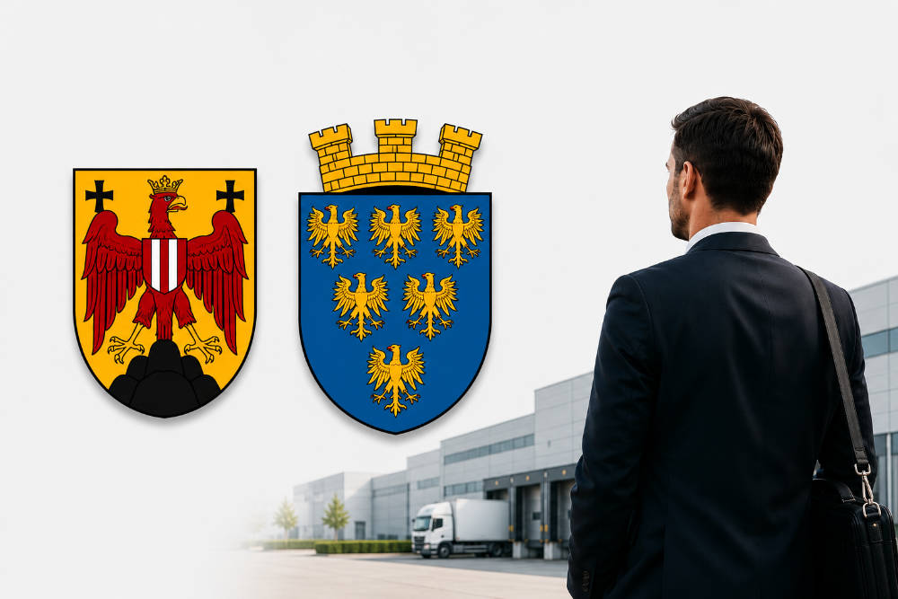 Mitarbeiter im technischen Vertrieb für Burgenland Niederösterreich steht vor dem Firmengebäude der Heinrich Reiter GmbH in Wien.